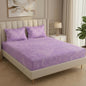 Fabicra Summer Cotton Elastic Fitted King Size Double Bed Bedsheet with 2 Pillow Covers (OFFER)